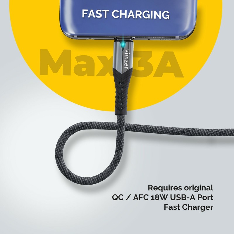 3 Pack USB C Fast Charger Cable for Samsung S23 S22 S21 S20 Note 20 A14 A32 A53 gallery
