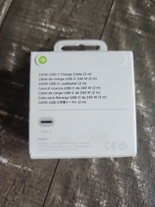 Genuine Apple 240W USB-C Charge Cable Braided 2m/6Ft - NEW gallery