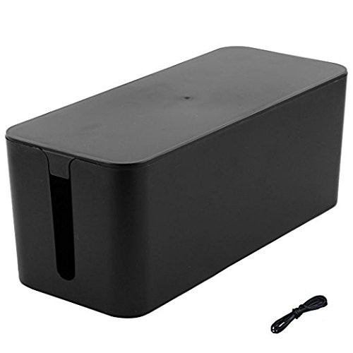 Cable Management Cord Cover Wire Hider Box Concealer Organizer Black