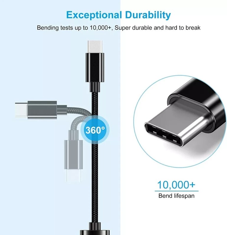 USB Type-C Male To USB 3.0 Type a Female Adapter OTG Converter Cable, 3 Pack gallery