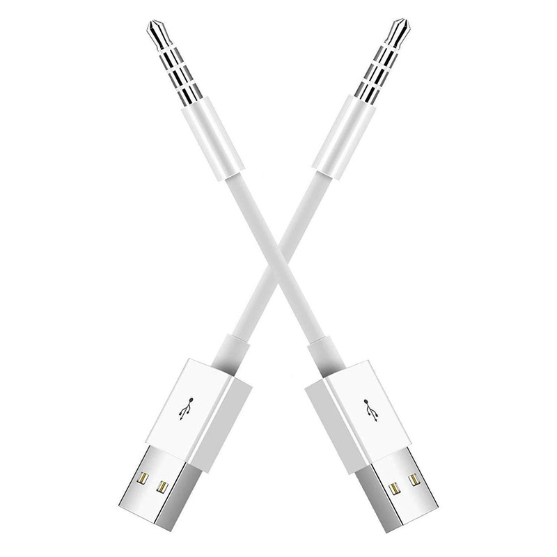 USB Charger 2 Pack for Shuffle SYNC Date Cable for 3rd 4th 5th 6th Gen