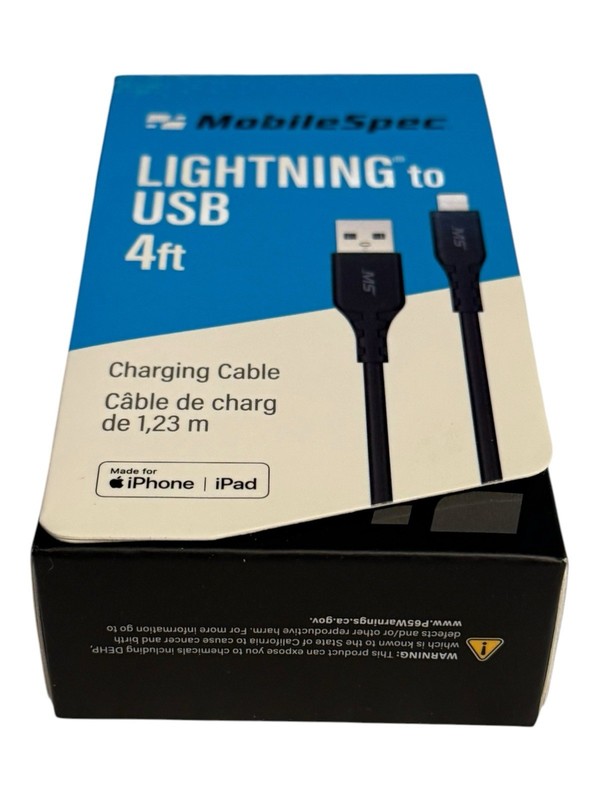 6 Pack Black (4) & White (2) Fast Charger Cable - 4 Foot to USB Cord (Six Total) gallery