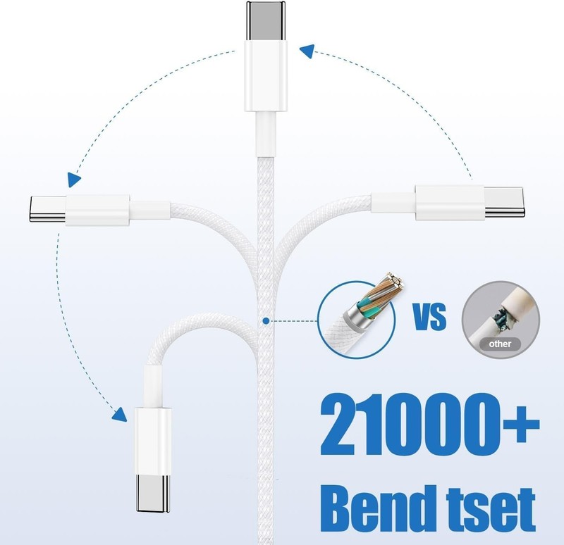 [Apple MFi Certified] USBC Charging Cable for iPhone 16,2Pack 6ft USB A to Type gallery