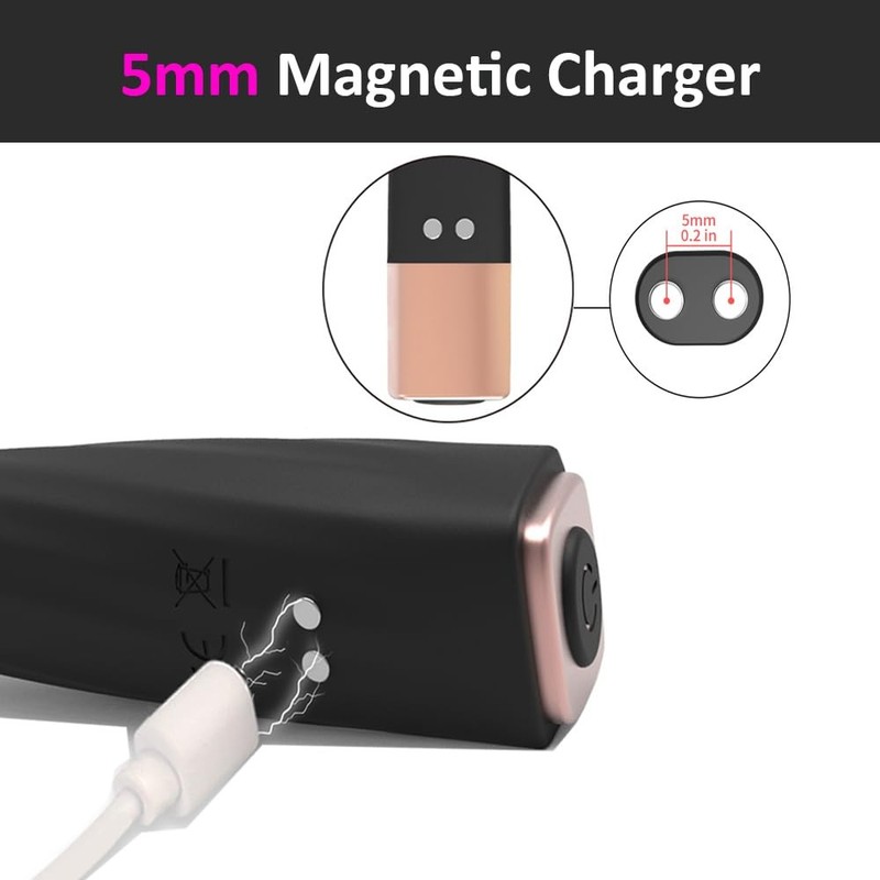 Vebaisa 5mm Magnetic USB DC Charger Cable 2.7 feet with 2 Dots for 5mm, White gallery