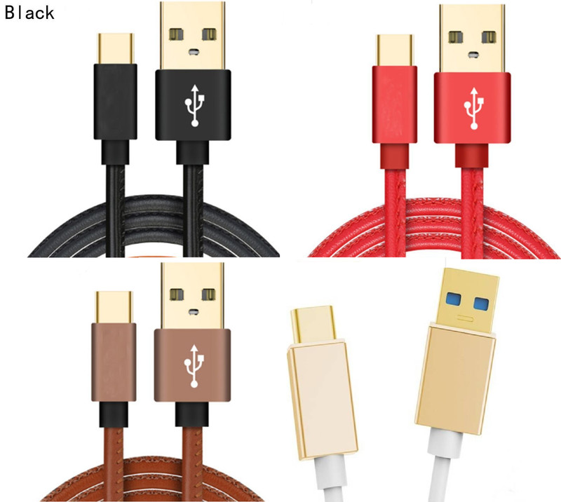 LEATHER FAST CHARGE 2.4A TYPE C CABLE GOOGLE NEXUS 6P 5X LETV