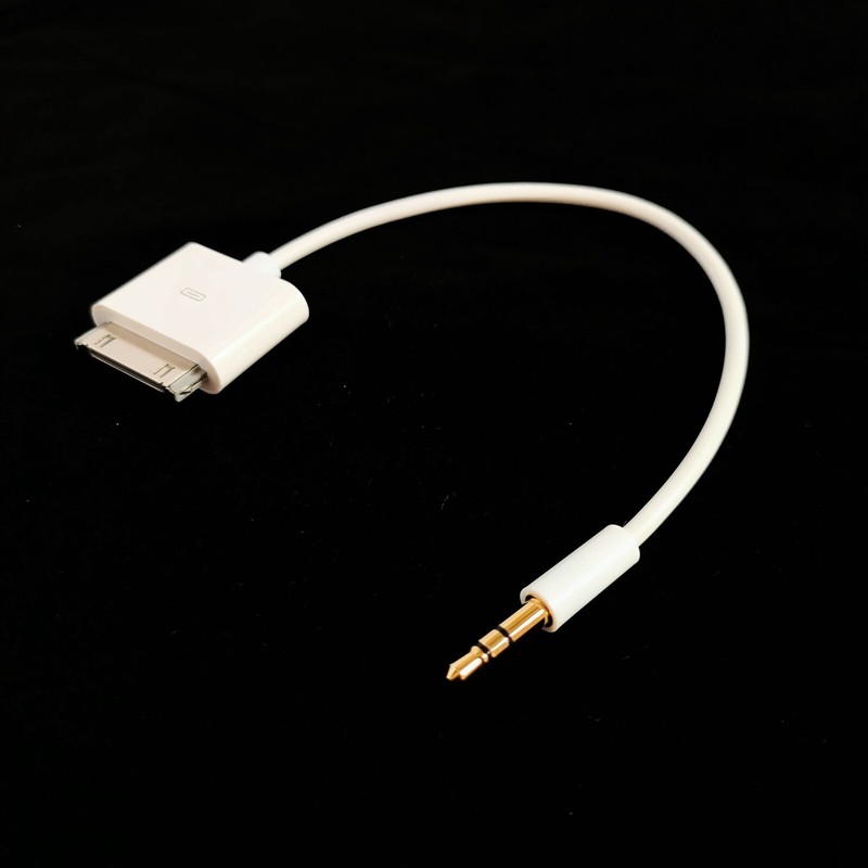 20cm Dock Connector To Aux 3.5mm Car Audio Cable for ipod and iphone gallery