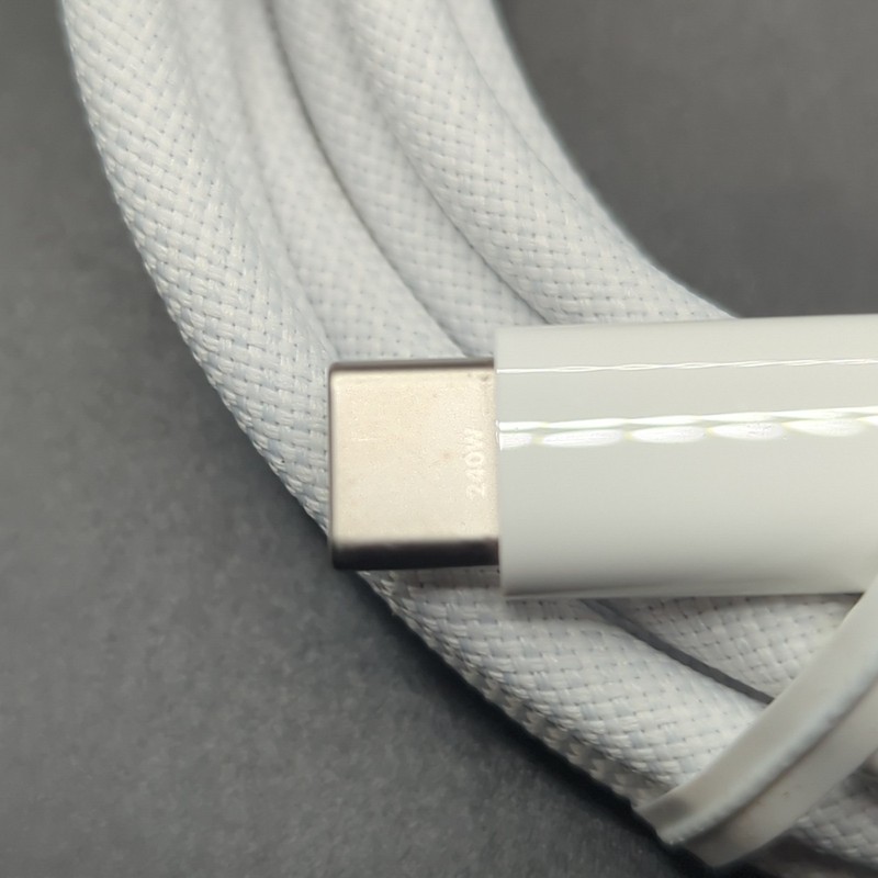 GENUINE Apple 240W USB-C Braided Charge Cable 2M - White A2794 gallery