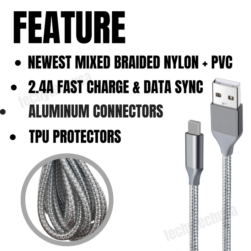 3 Pack 6Ft Heavy Duty USB Charger Cable Cord For iPhone 11 XR SE 6 7 8 iPad Lot gallery