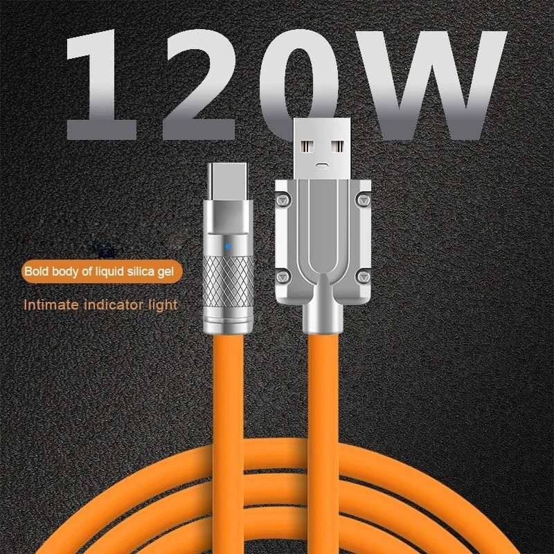3PCS 120W USB C to C Super Fast Charging Cable Liquid Silicone Data Cord For S26 gallery