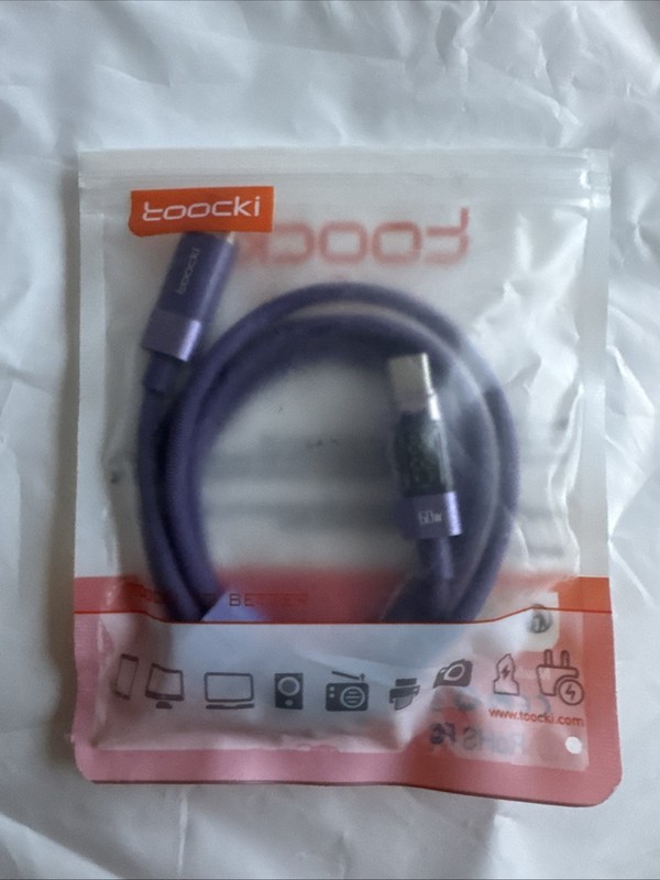 Toocki USB Type C to Type C Cable 100W PD Fast Charging Display Data 3ft Cable