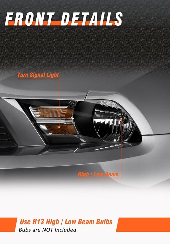 Ford Mustang Headlight Assembly Black 2010 gallery