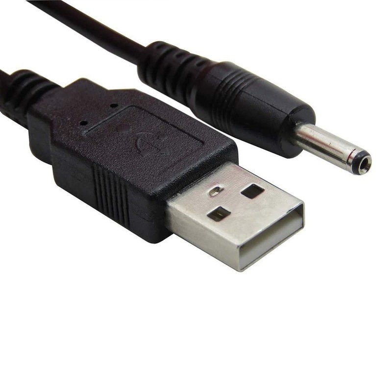 USB to DC 3.5mm Cable, 50cm USB A to DC 3.5mm x 1.35mm 5V DC Power Cord Barre... gallery