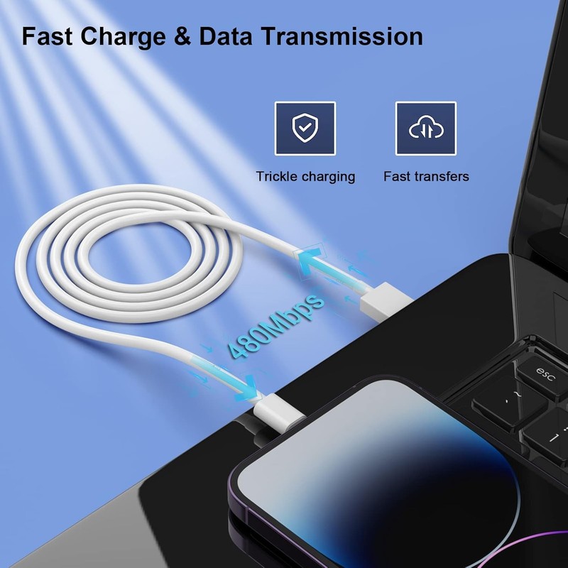Apple MFi Certified 10FT Long Lightning Cable Fast Charging Pack gallery
