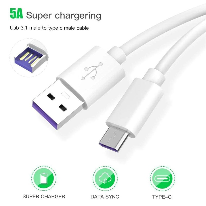 USB Cable Type C 5A Fast Charging Cable For Xiaomi redmi Samsung Andriod gallery