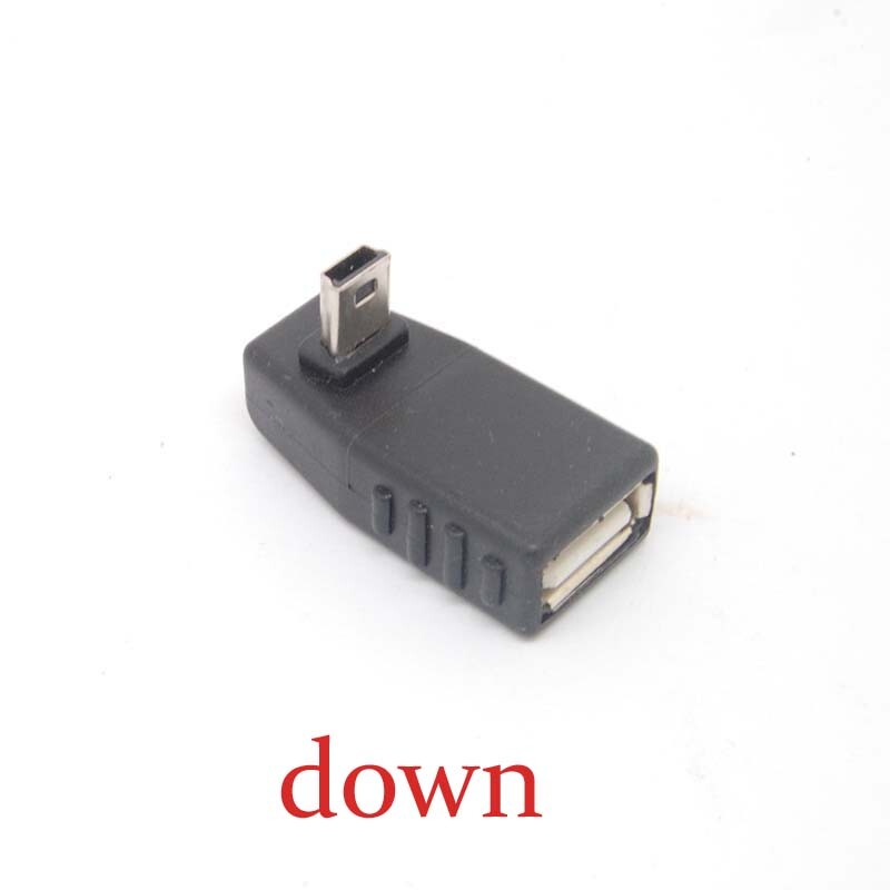 90 Degree down angle A Female to 5-pin B Male Mini USB OTG Host adapter USB2.0 gallery