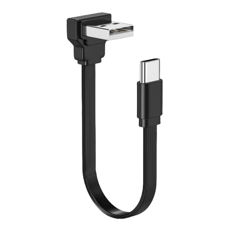 USB C to USB A 2.0 Cable 90Degree 65W Fast Charging and 480Mbps Data Sync