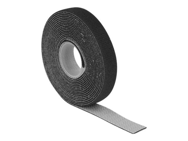 Delock 18710 Black 13mm 3m 1pc Hook-and-loop fasteners L 3m x W 13mm roll