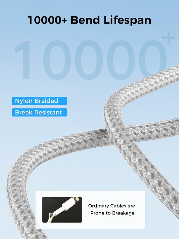 OXAA 2M USB C to Iightning Charging Cable - 2 Pack OXCB1341 Silver | New gallery