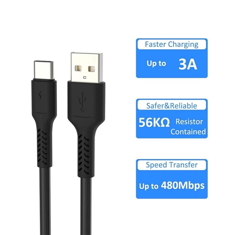 USB Cable Usb-C Type-C Reload Earphones Smartphone Power Bank Phone 7 7/8in gallery