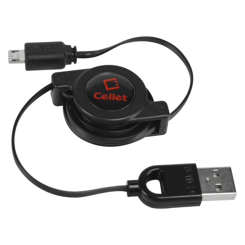 Micro USB Cable, Cellet Micro USB Retractable Charger and Data Cable (USB) gallery