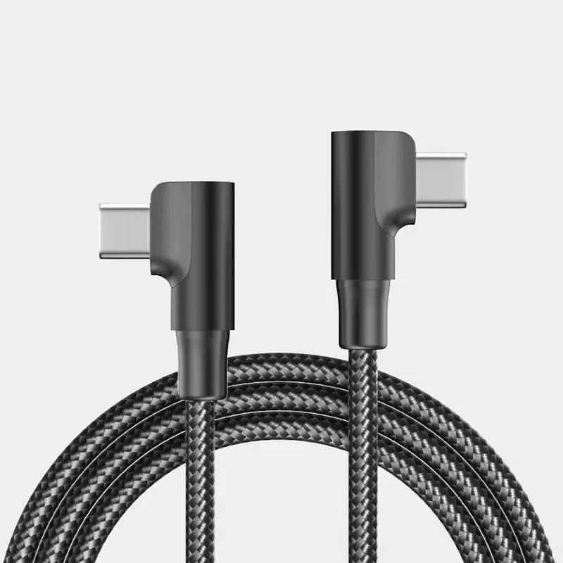 100W USB C To Type C PD Fast Charger Cable 90 Degree Angle Charging Cord Wire Fo gallery