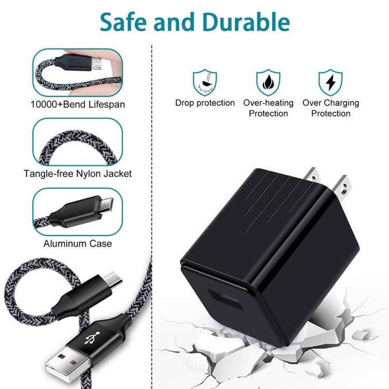 Micro Charger Phone Android Cables for Motorola Moto E 2020 E7 E6 E5 G6 Play,... gallery