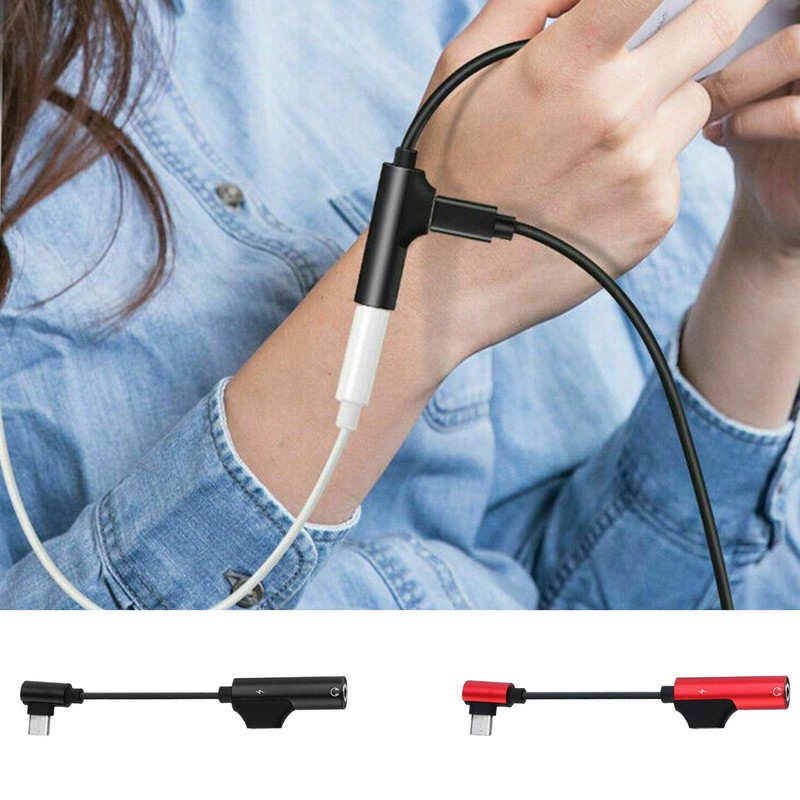 2-in-1 USB C To 3.5mm Headphone Jack Type-C Audio Adapters Converter Dongle gallery