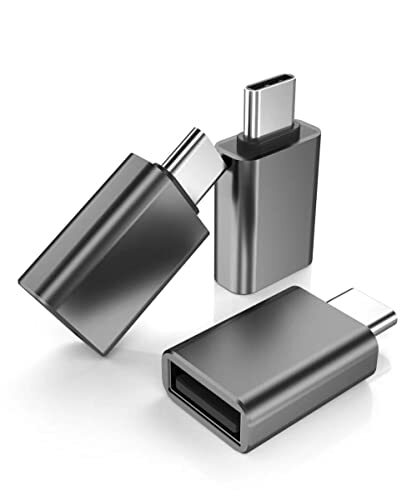 Paquete de 3 adaptadores USB C a USB A 3.0 OTG para iPhone iPad MacBook Pro