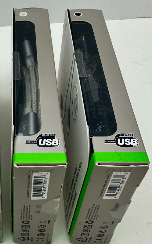 x2 Belkin Mixit USB-C To USB-C Charging Cable Black Gray 6ft For Tablet / Phone gallery