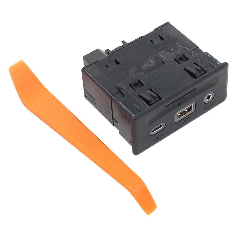 Center Console Auxiliary USB SD Card Port Type-C Jack Adapter for GMC for Che…