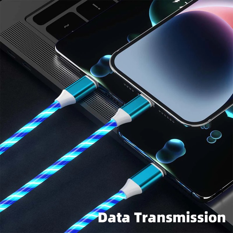 3 in 1 USB Cable for iPhone Fast Charger Charging Cable For Android phone type gallery