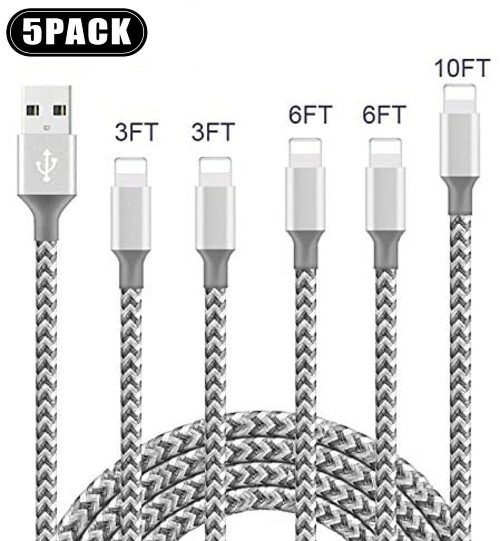 5x Heavy Duty Fast Charger Cable Charging Cord For iPhone 8 X XS 11 12 13 14 Max gallery
