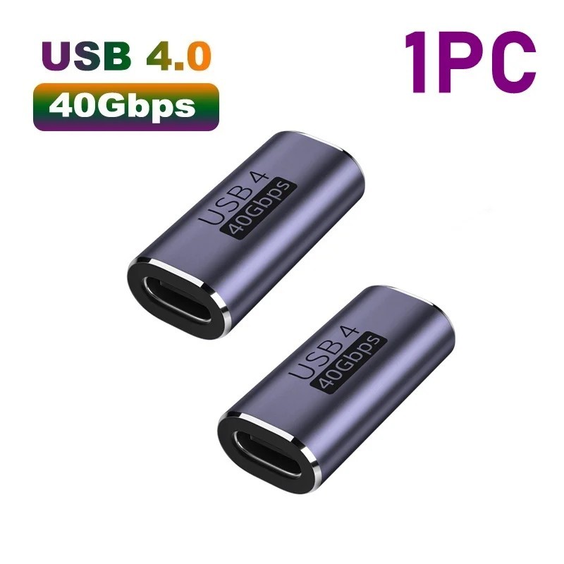 90 Right Angle USB C to USB C Adapter Type C Fast Charging Converter 40Gbps 100W