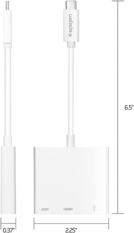 Spigen CA030C USB-C Multiport Digital AV Adapter For MacBook pro/ Air gallery