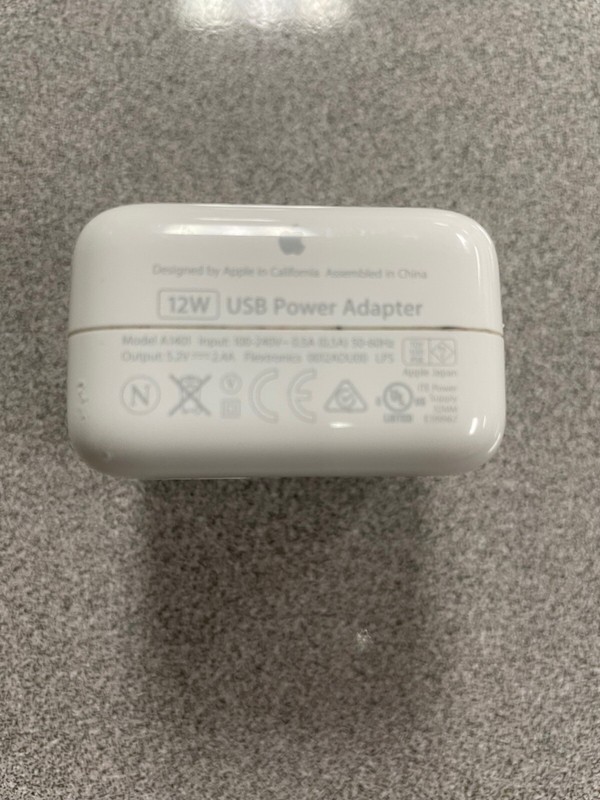 GENUINE Apple 12W USB Fast Charging Power Adapter for iPad/iPhone White, A1401 gallery