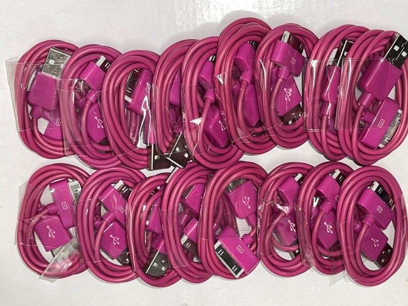 136x Mixed Colors USB Data Sync Charging Cable Cord for iPhone 4 4S 3Gs iPod gallery