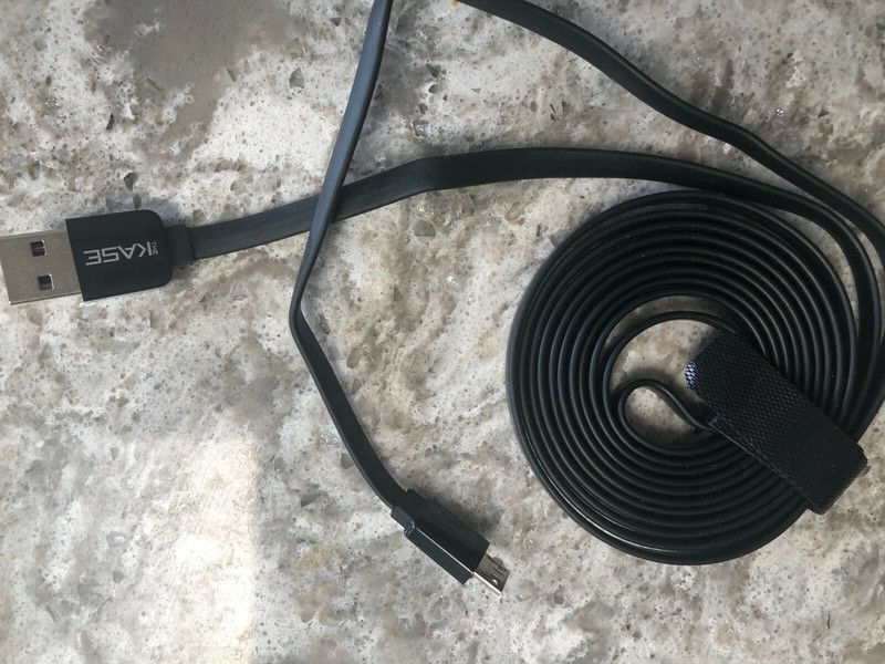 Thekase Flat cable to Micro USB (2m), Android Black