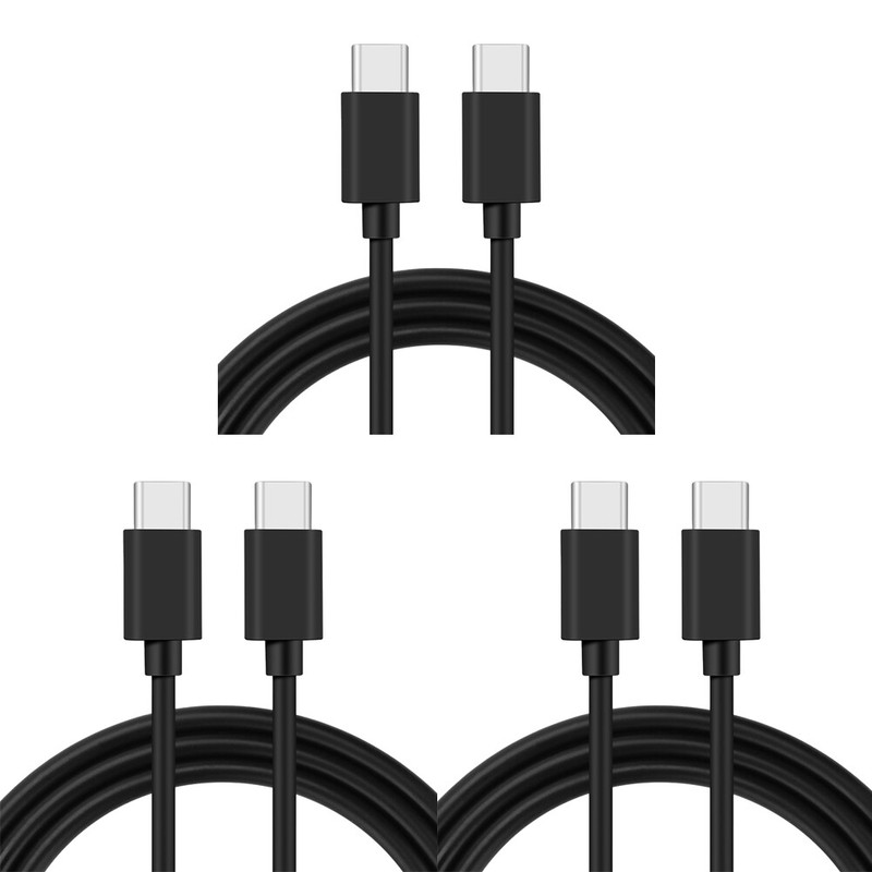 US 3Pc 3 Ft TypeC to Type C Super Fast Charging Cord USB C Cable Rapid Charger