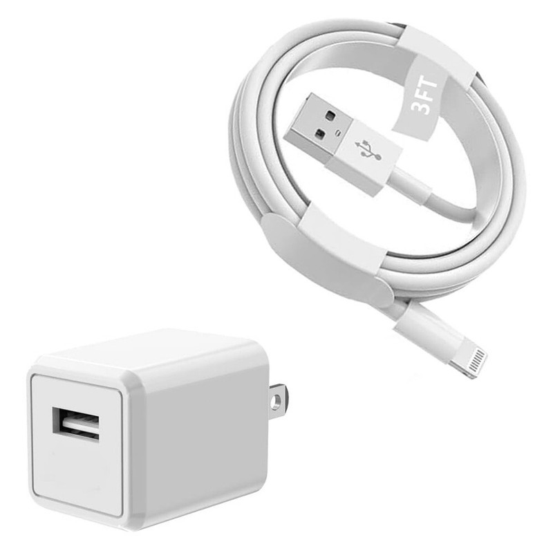 2 Pack USB Wall Charger Fast Charging Cable For iPhone 6 7 8 X XR XS 11 12 13 14