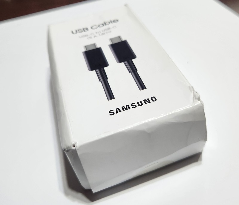 NEW Original Black Samsung USB-C to USB-C 1.8m (5A) Cable EP-DX510 - SEALED gallery