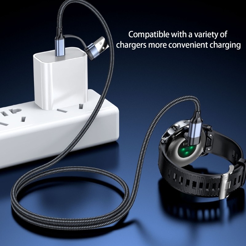 Intelligent Charging Cable for Smartwatches 3.94 Feet Braided Charging Cord gallery