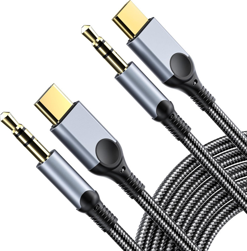 Aux to USB C Audio Cable [4FT], Type C to 3.5Mm Aux Cord Hi-Fi DAC Headphone Jac gallery