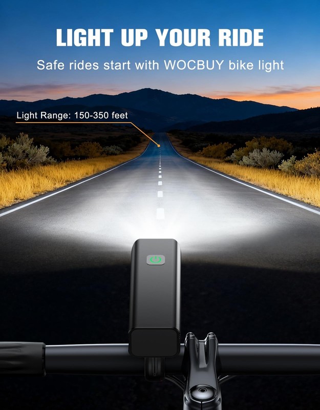 Bike Lights, 1200 Lumen USB Rechargeable LED Bike Light Set, Super ... Fast Ship gallery