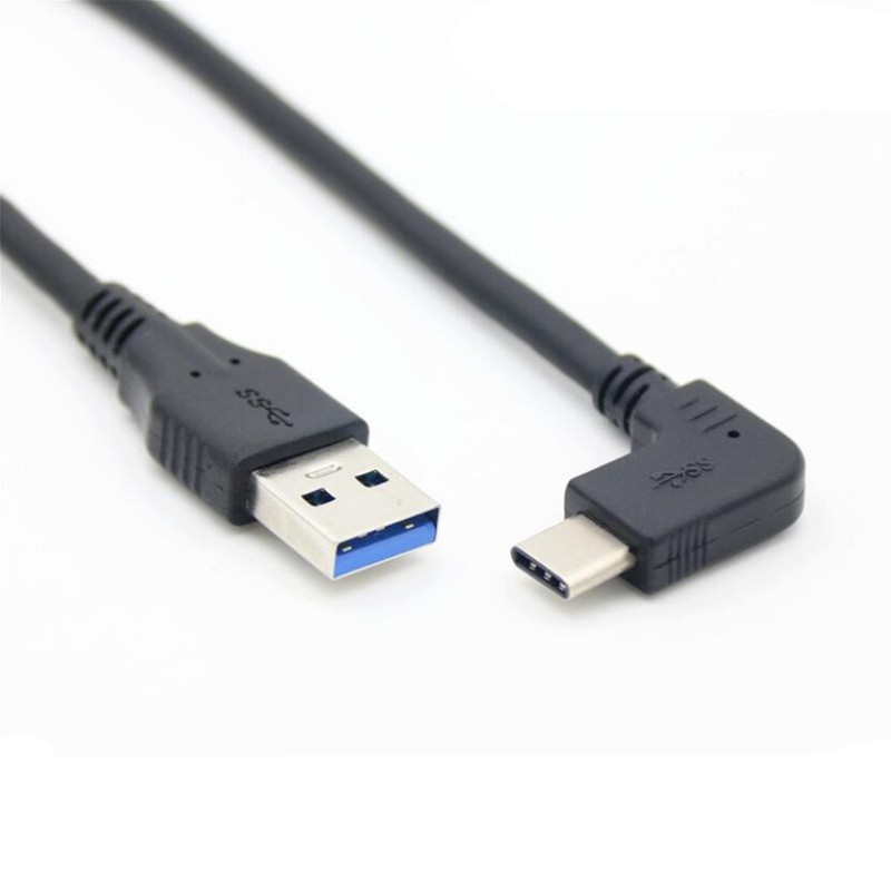 USB 3 0 turn type-c elbow data cable type-c usb 3.1 data cable 90 degree elbow