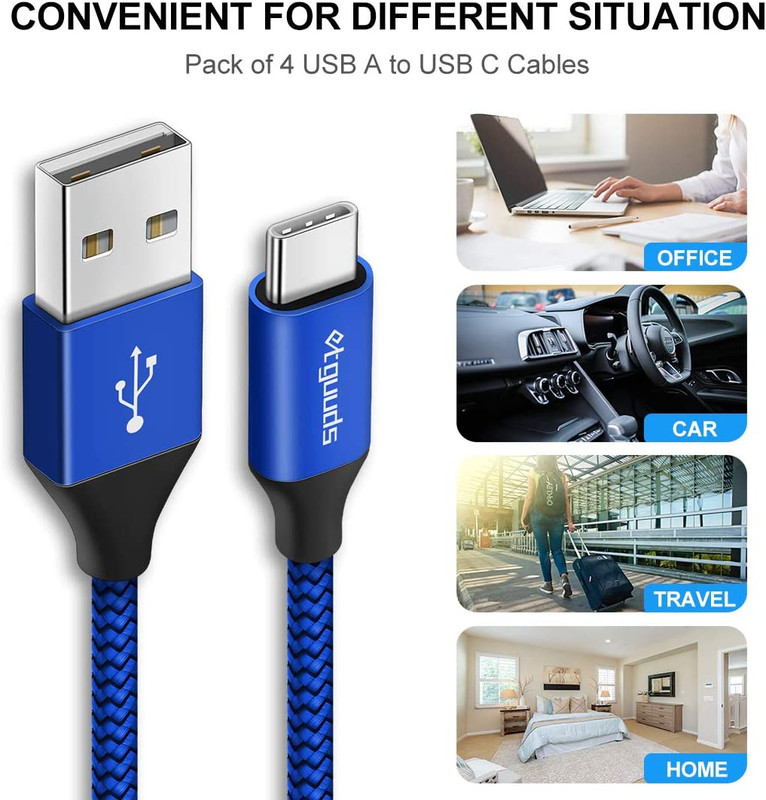 Extra Long USB C Cable [15Ft, 2-Pack], Fast Charge 15 Feet USB a to USB Type C C gallery