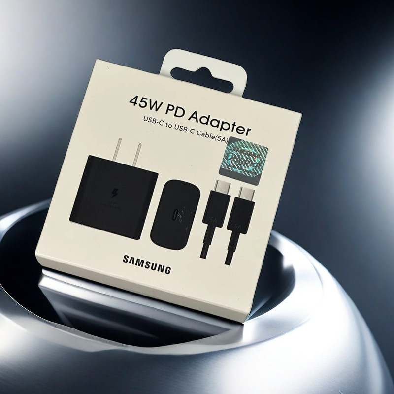 45W Type USB C Super Fast Wall Charger +3ft Cable For Samsung Galaxy S21 S22 S23