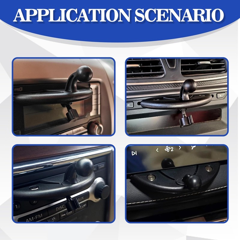 360 Rotatable CD Slot CarPlay Screen Mount Triangle Stabilizing Universal Holder gallery