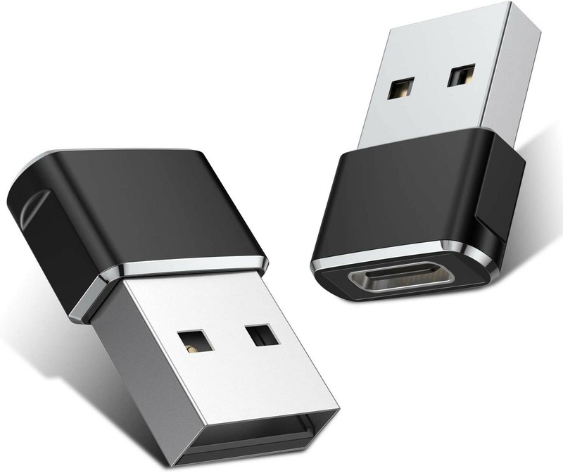 USB C Female to USB Male Adapter 2Pack,Type A Charger Cable Power Converter