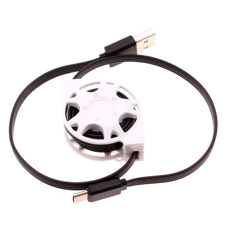 For Galaxy Z Flip/3/4/5 Retractable USB Cable Type-C Charger Power Cord