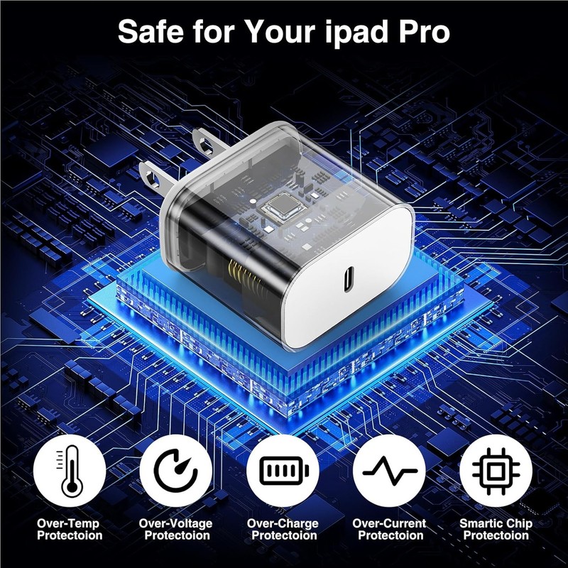 PD 20W Fast Charger Block USB-C to USB-C Cable For iPhone 17 Air 16 15 Pro Max gallery